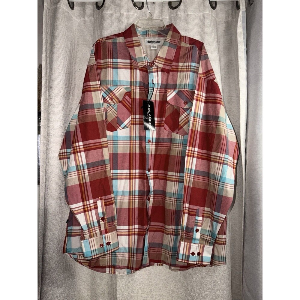 Ablanche Men’s 4XL Button Up Shirt New